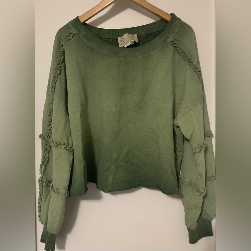 Anthropologie cropped sweatshirt